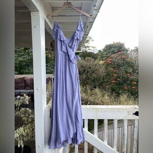 Beatrice Valenzuela linen wrap dress